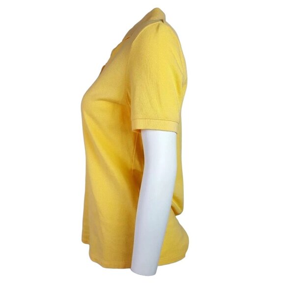 Cutter & Buck Polo Shirt Size S Small Solid All Yellow Collared Short Sleeve - Picture 3 of 6